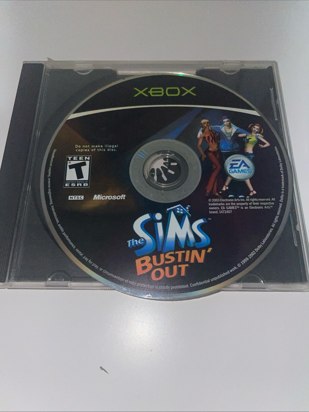 The Sims Bustin' Out Original Xbox Disc Only Tested